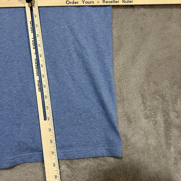 Polo Ralph Lauren Shirt Youth XL 18/20 Blue V-Neck Short Sleeve Embroidered - Picture 6 of 7